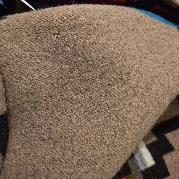 Pendleton Sophisticates Wool Navajo Bomber Beige Black‎ Red Blue Size Large - Picture 9 of 11